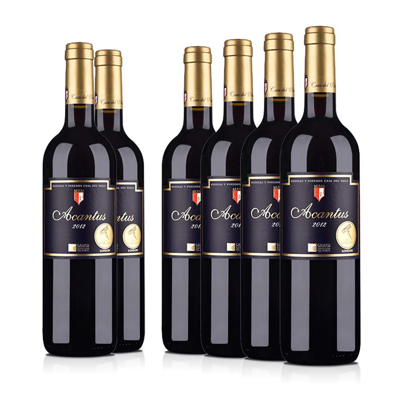 西班牙进口红酒 圣霞多·西班牙爱肯特斯干红葡萄酒 750ml（6瓶装）