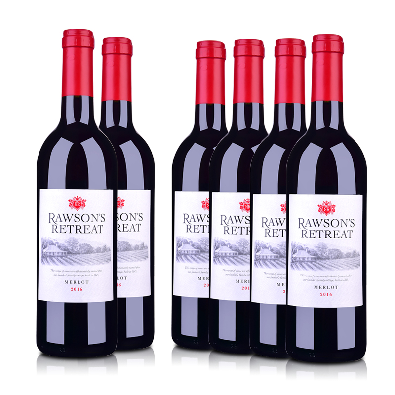 澳洲整箱红酒澳大利亚奔富洛神山庄梅洛红葡萄酒750ml (6瓶装)