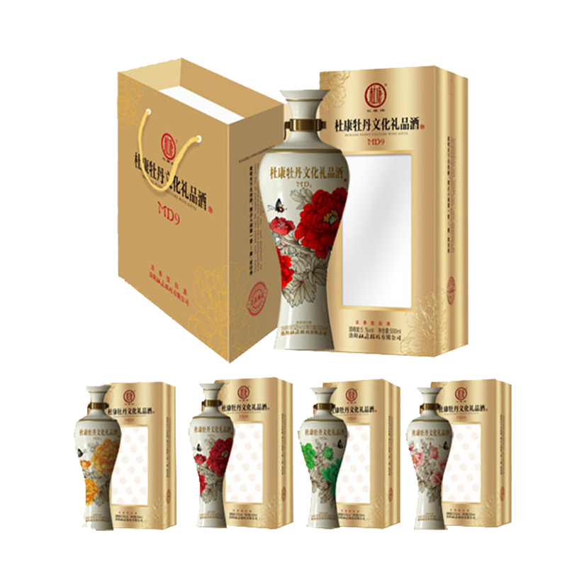 52°杜康牡丹文化礼品酒MD9礼盒500ml*4
