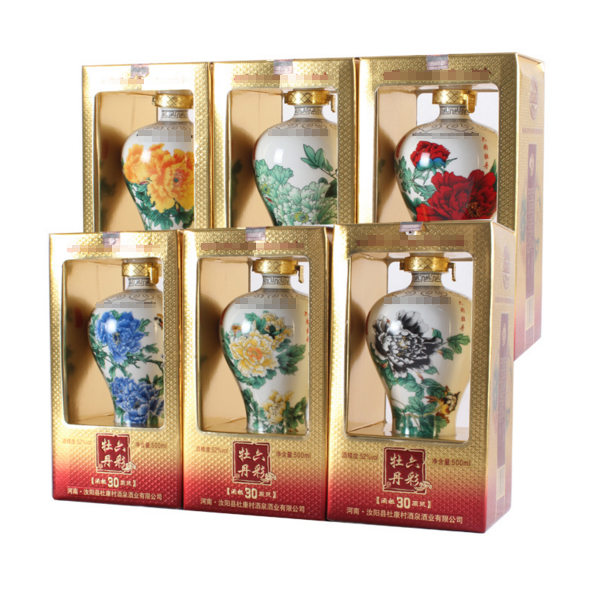 52°杜康村六彩牡丹（30）原浆500ml*6