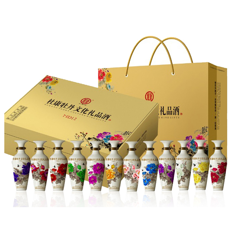 70°杜康牡丹文化礼品酒MD12礼盒装60ml*12