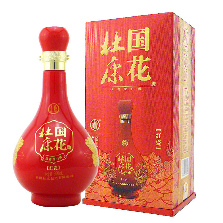 42°杜康国花红瓷500ml