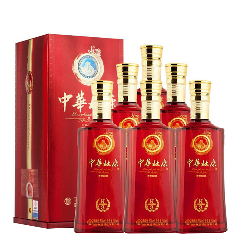 50°中华杜康K3酒500ml（6瓶装）
