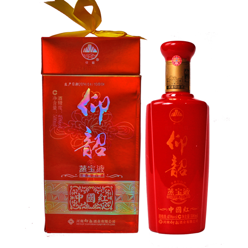 45°仰韶蒸宝液中国红500ml