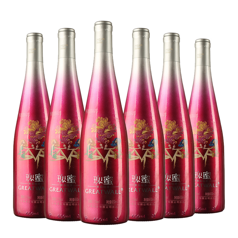 11°中粮长城瑰蜜甜葡萄酒650ml（6瓶装）