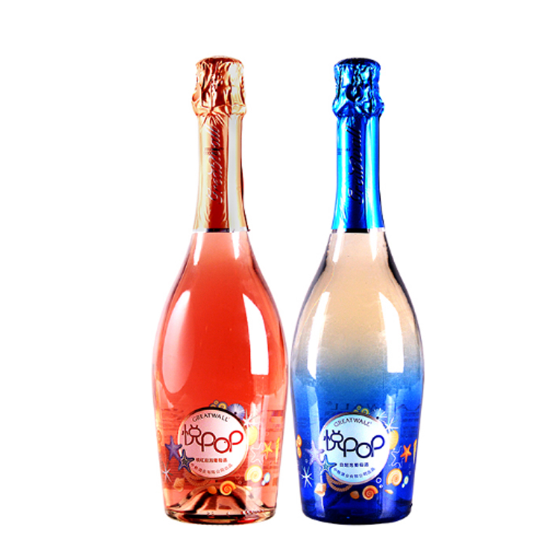 6°长城悦POP低醇桃红起泡酒750ml*2