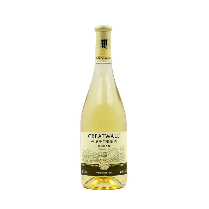 12°长城优选莎当妮干白葡萄酒750ml