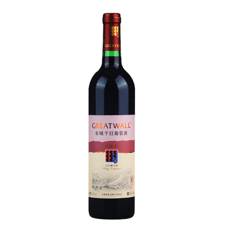 12.5°中粮长城出口型宝石解百纳干红葡萄酒750ml
