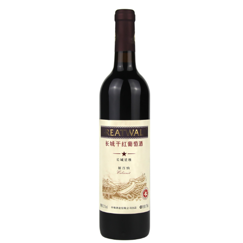 12.5°长城精品一星解百纳干红葡萄酒750ml