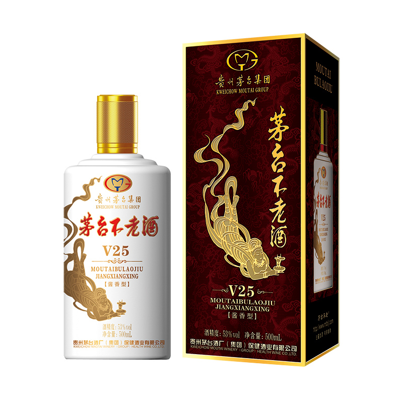 53°贵州茅台集团茅台不老酒v25酱香型白酒500ml