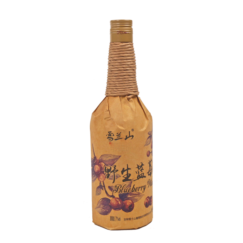 7°雪兰山野生蓝莓酒600ml
