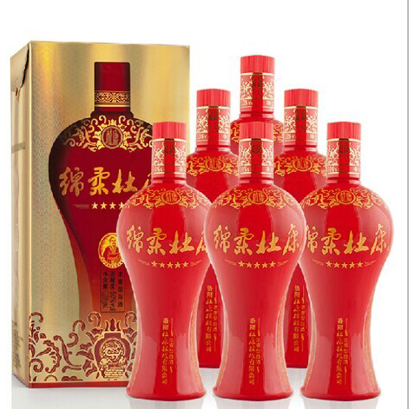 50°杜康绵柔杜康五星460ml（6瓶装）