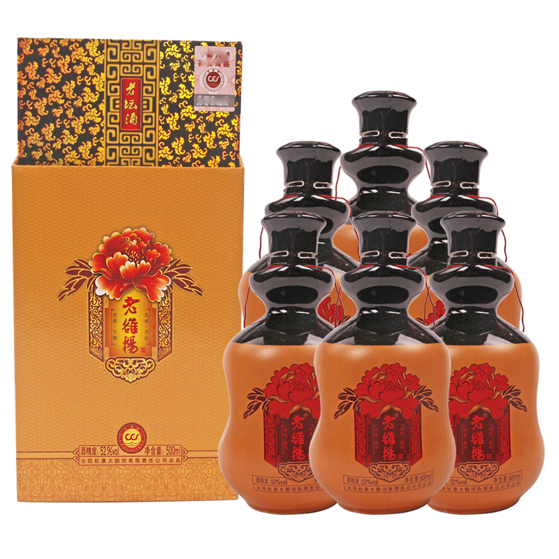 52°杜康村老雒楊老坛酒500ml（6瓶装）