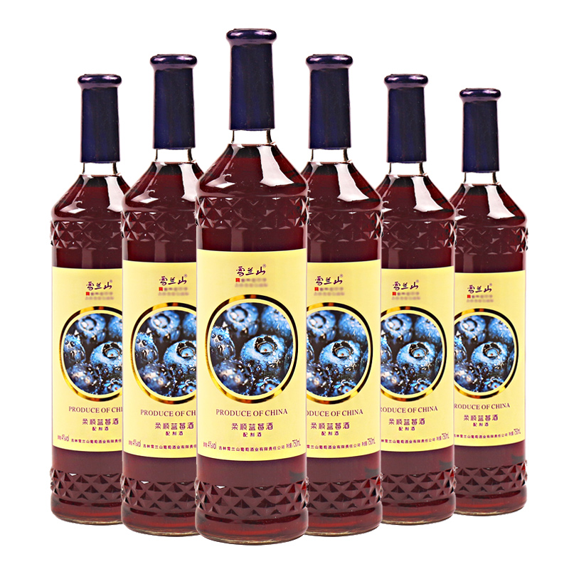 4°雪兰山柔顺蓝莓酒750ml（6瓶装）