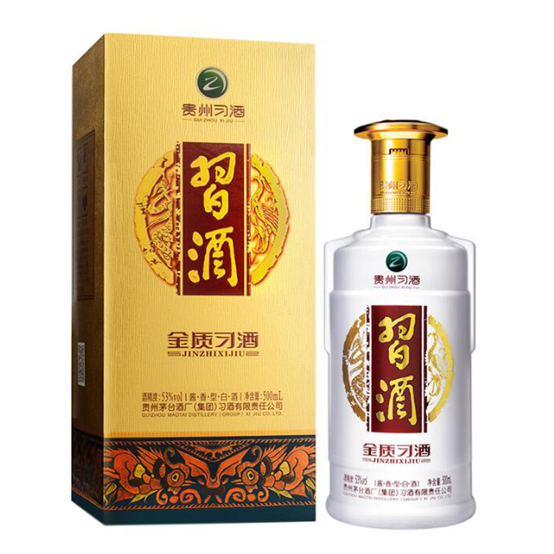 53°习酒金质习酒酱香型白酒500ml