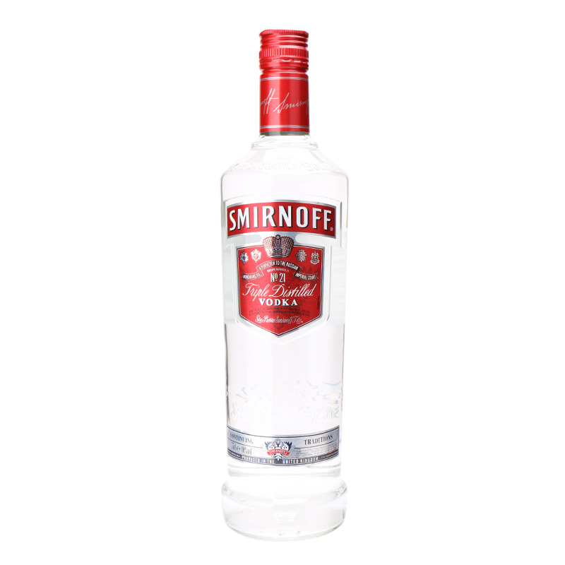 英国原装进口洋酒 SMIRNOFF Vodka斯米诺（皇冠）伏特加酒 斯米诺红牌 750M