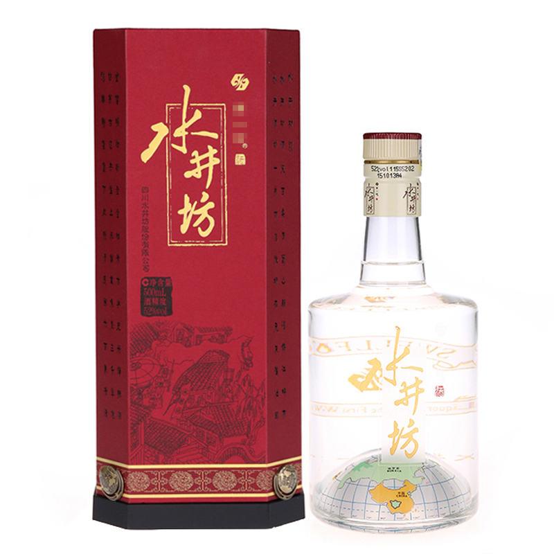 52°水井坊地球瓶浓香型白酒500ml