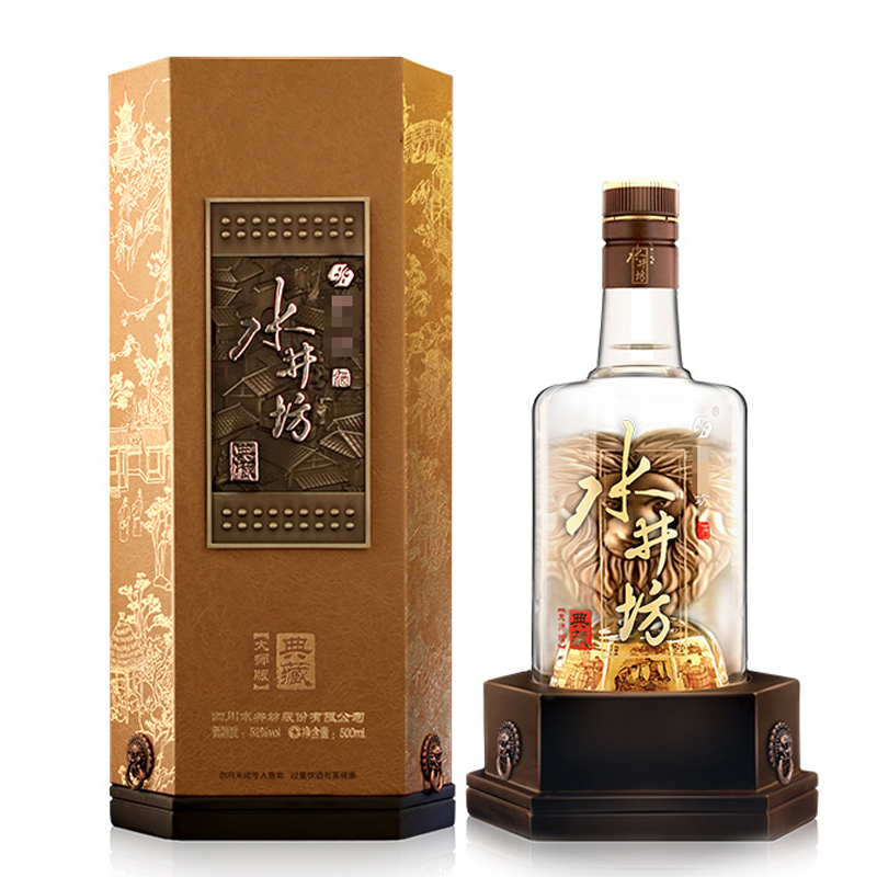 52°水井坊典藏大师版浓香型白酒500ml