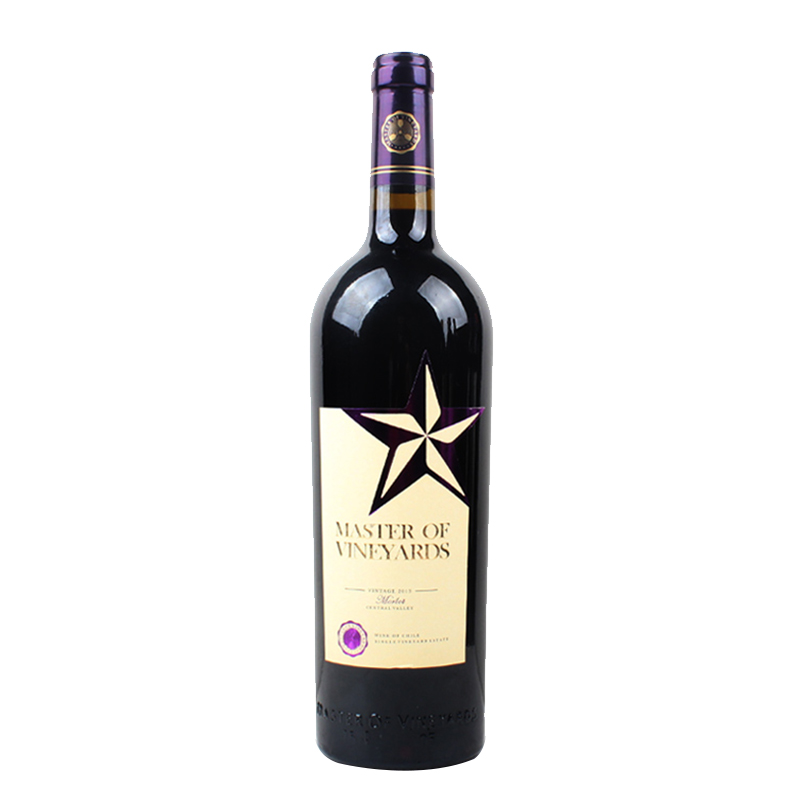 13.3°葡园大师梅洛五星干红葡萄酒750ml