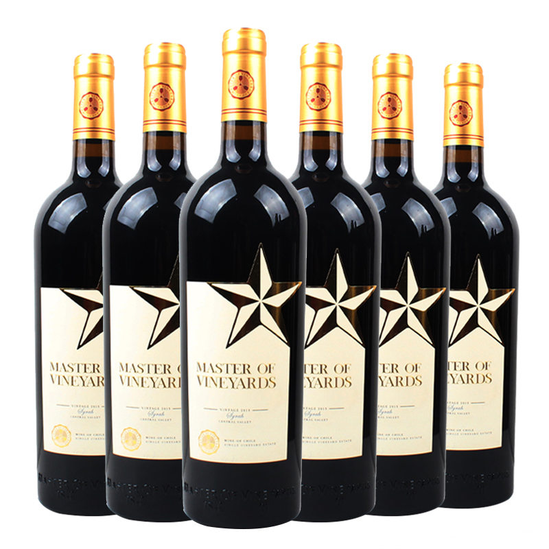 13.5°葡园大师西拉干红葡萄酒750ml（6瓶装）