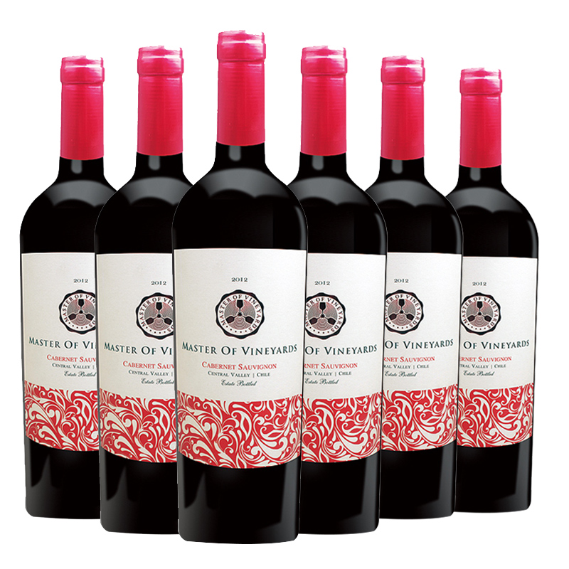 13.3°葡园大师赤霞珠干红葡萄酒750ml（6瓶装）