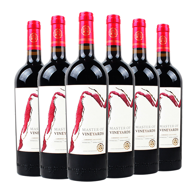 13°葡园大师赤霞珠干红葡萄酒750ml（6瓶装）