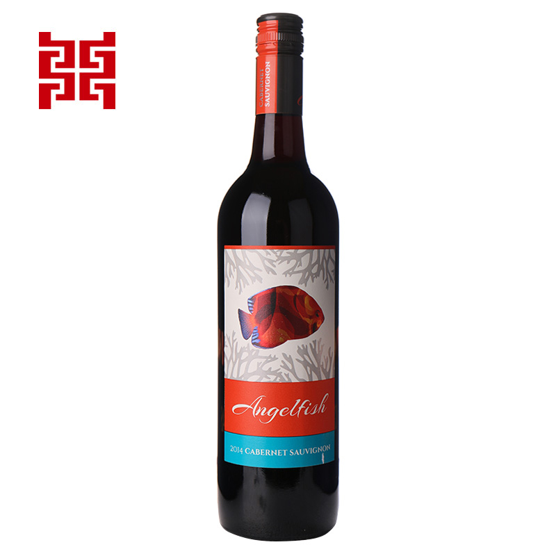 天使鱼珊瑚系列加本力苏维翁红葡萄酒750ml