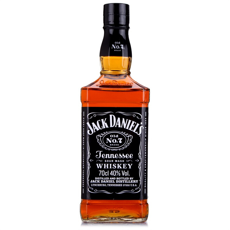40°美国杰克丹尼（Jack Daniel`s）田纳西州威士忌黑标进口洋酒700ml